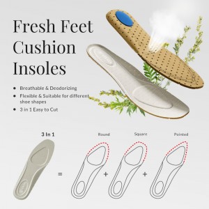 VIVAIA 3-in-1 Cuttable Atmungsaktiv Insole Einlegesohlen Damen Aprikose Deutschland | EXT-3664