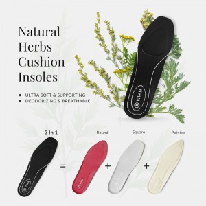 VIVAIA 3-in-1 Cuttable Natural Herb Insole Einlegesohlen Damen Schwarz Deutschland | GJR-8425