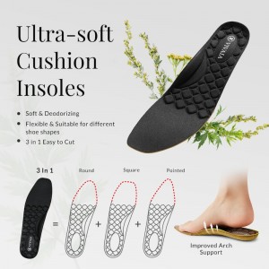 VIVAIA 3-in-1 Cuttable Ultra-Soft Insole Einlegesohlen Damen Schwarz Deutschland | VAV-2585