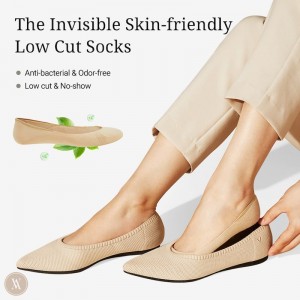 VIVAIA 4-Pair Pack Gepolstert Low Cut Socken Damen Padded Low Cut Socks - Almond Deutschland | TPY-1233