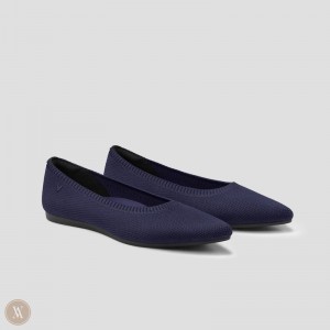 VIVAIA Aria 5° Pointed-Toe Ballerinas Damen Navy Deutschland | EFH-3532