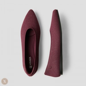 VIVAIA Aria 5° Pointed-Toe Ballerinas Damen Bordeaux Deutschland | YDW-6832