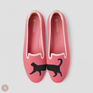 VIVAIA Audrey Round-Toe Embroidered Slipper Damen Rosa Deutschland | DJG-4161