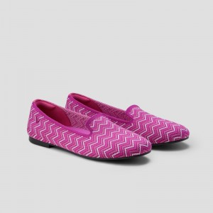 VIVAIA Audrey Round-Toe Woven Knit Slipper Damen Lila Mehrfarbig Deutschland | WWV-0663