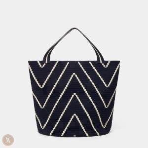 VIVAIA Colette Petite Tasche Damen M-marine Chevron Deutschland | BDU-4377
