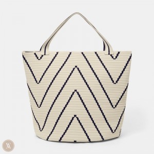 VIVAIA Colette Tasche Damen Beige Blau Deutschland | RBS-7541