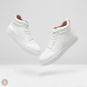 VIVAIA Glenda Round-Toe High-Top Sneakers Damen Weiß Deutschland | OLY-3831