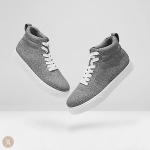 VIVAIA Glenda Round-Toe High-Top Sneakers Damen Grau Deutschland | GCH-5851