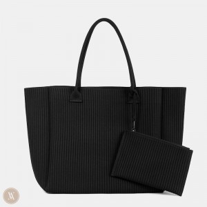 VIVAIA Maia Tote Tasche Damen Schwarz Deutschland | DVH-8439