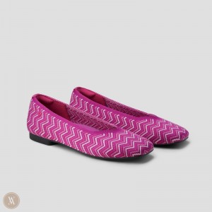 VIVAIA Margot 2.0 Square-Toe V-Cut Flache Schuhe Damen Lila Mehrfarbig Deutschland | RFF-4756