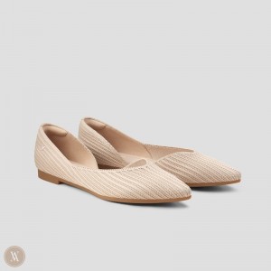 VIVAIA Melia Pointed-Toe Flache Schuhe Damen Almond Deutschland | FGE-9160