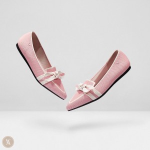 VIVAIA Michelle Pointed-Toe Bow Slipper Damen Rosa Deutschland | CGN-6410
