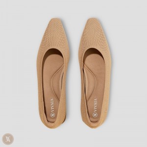 VIVAIA Minnie Small Square-Toe Absätze Damen Nutmeg Deutschland | LOP-9979