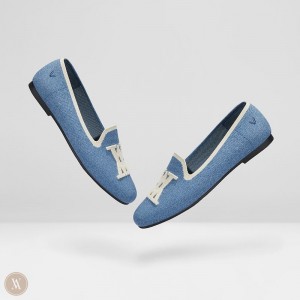 VIVAIA Nadia Round-Toe Slipper Damen Blau Deutschland | HSK-6213