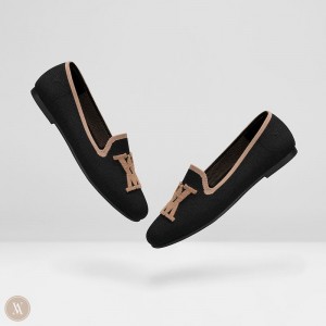 VIVAIA Nadia Round-Toe Slipper Damen Schwarz Deutschland | LEE-9026