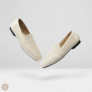 VIVAIA Nina Square-Toe Slipper Damen Weiß Weiß Deutschland | PBL-2407