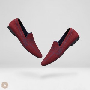 VIVAIA Sierra Square-Toe Patterned Slipper-Crab Red Damen Rot Deutschland | LBS-5776