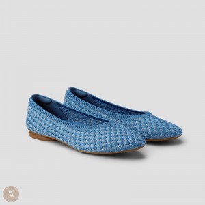 VIVAIA Tamia 2.0 Almond-Toe Ballerinas Damen Denim Woven Deutschland | OOC-0557