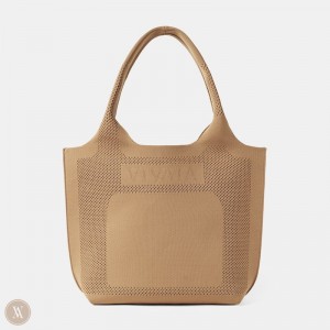VIVAIA Zahara Tote Tasche Damen Khaki Braun Deutschland | TUH-0063