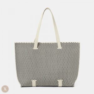 VIVAIA Zaneta Tote Tasche Damen Schwarz Weiß Deutschland | GDW-3599